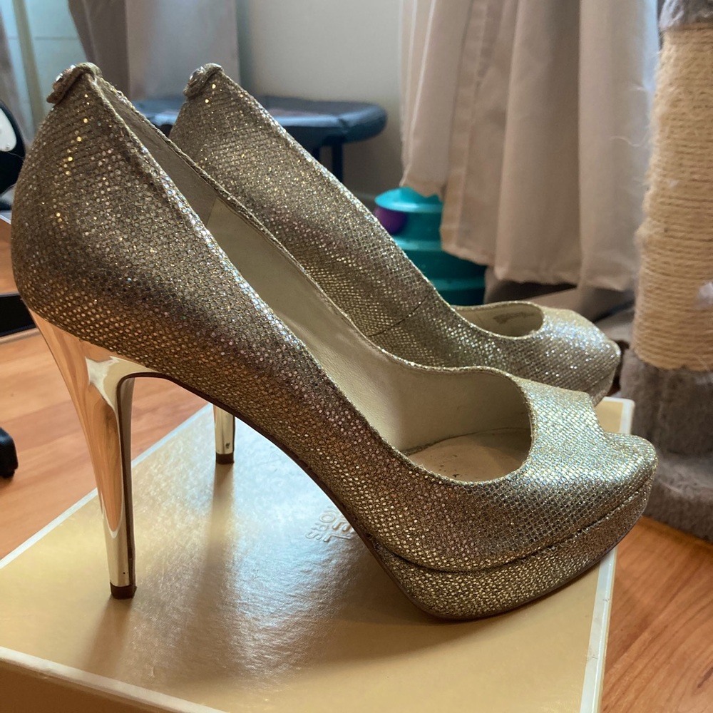 Glitter Platform Heels